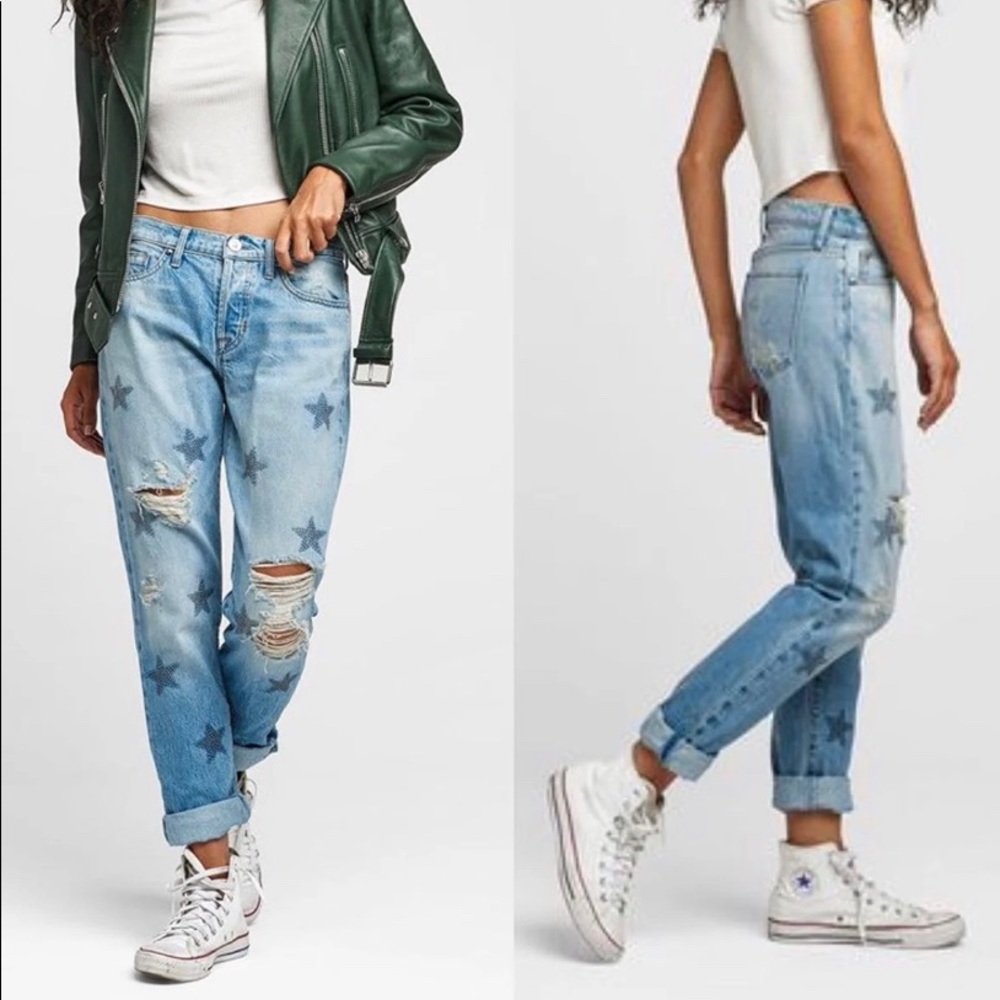 Hudson Riley Crop Relaxed Straight Leg Jean